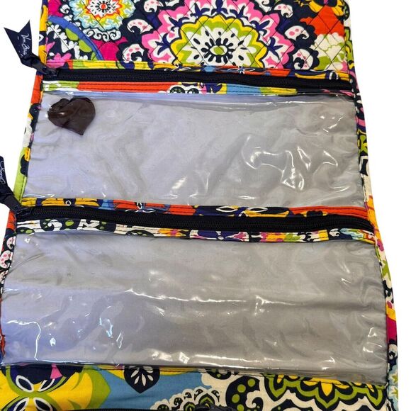 Vera Bradley Hanging Travel Organizer Cosmetic Bag Jewelry Makeup Rio Floral - Picture 8 of 8